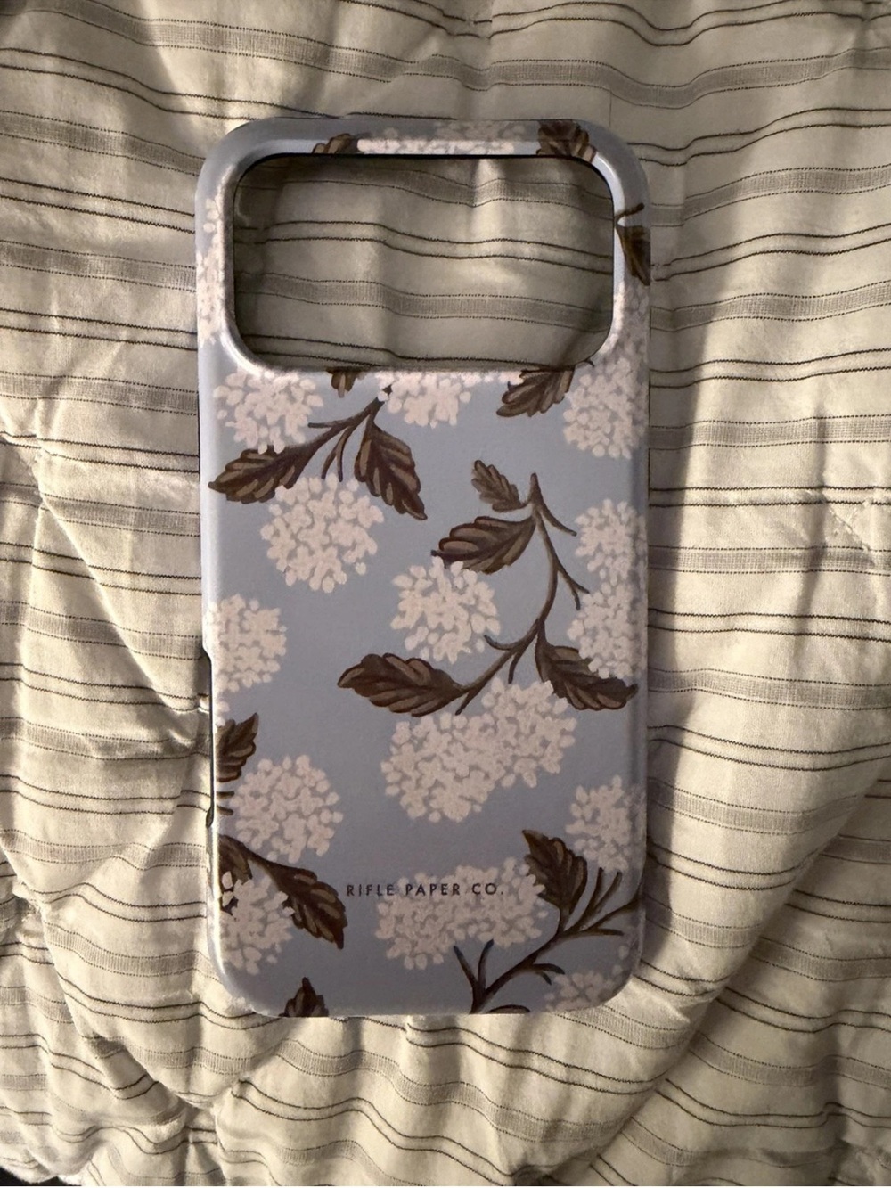 Rifle Paper Co. Blue Hydrangea 17 pro max iPhone case